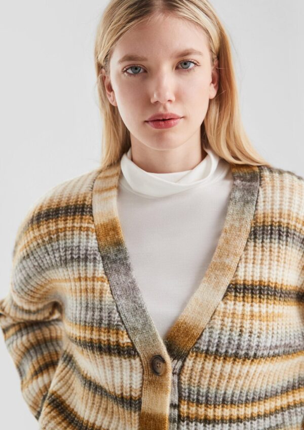 Weiche Strickjacke in Multimelange Optik