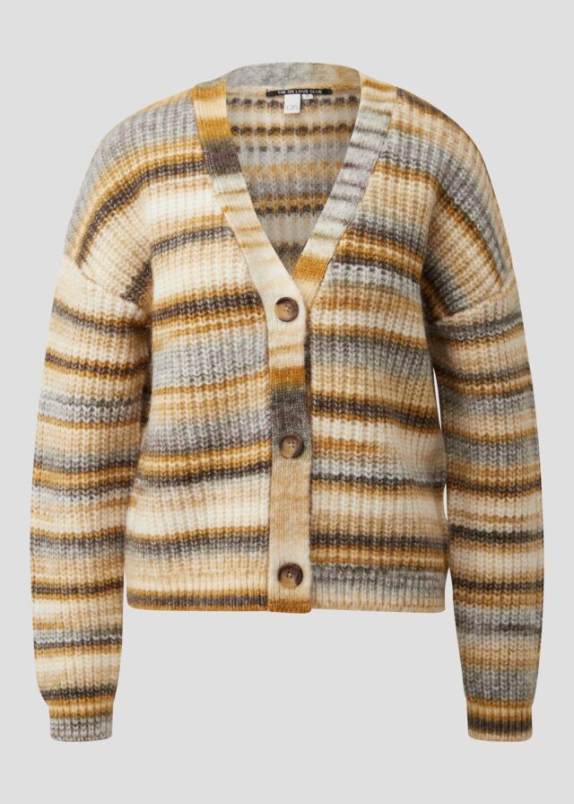 Weiche Strickjacke in Multimelange Optik