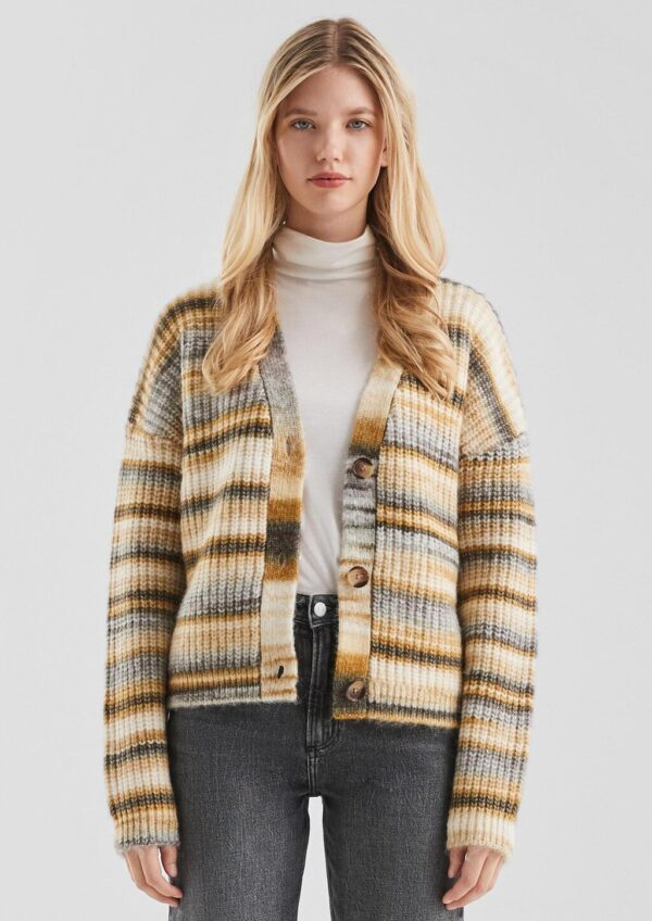 Weiche Strickjacke in Multimelange Optik
