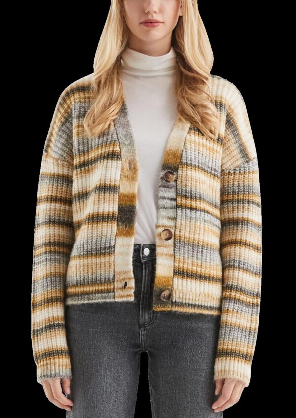 Weiche Strickjacke in Multimelange Optik