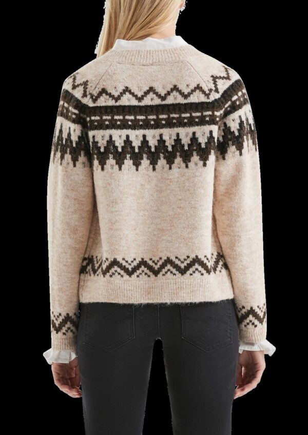 Strickjacke mit Norwegermuster