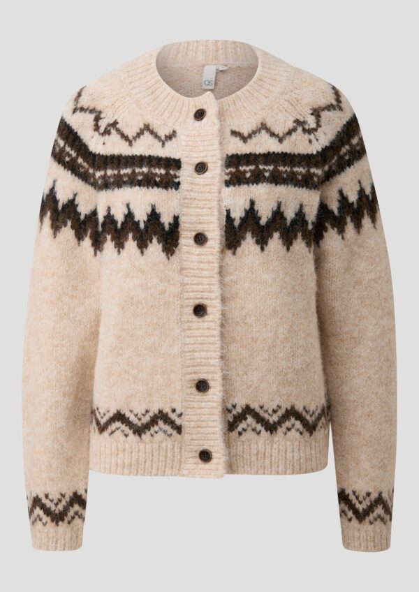 Strickjacke mit Norwegermuster