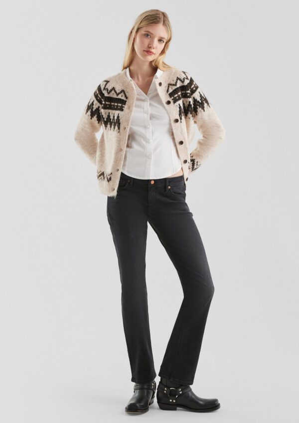 Strickjacke mit Norwegermuster