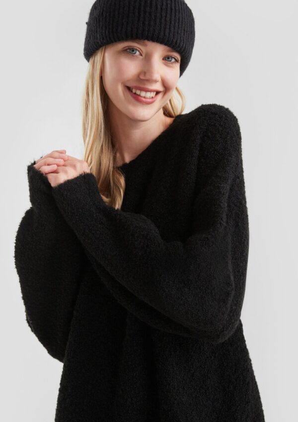 Flauschiges Strickkleid