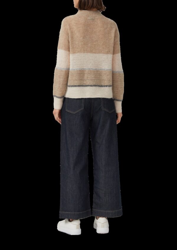 Leichter Pullover mit Colour-Blocking und Pailletten