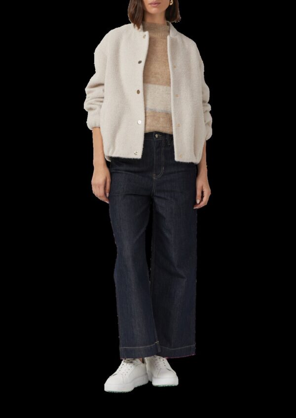 Leichter Pullover mit Colour-Blocking und Pailletten