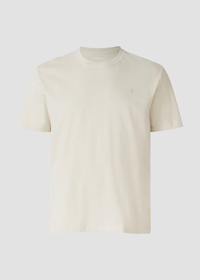 Heavy Jersey T-Shirt mit Crew Neck und Logo-Print