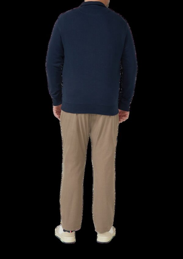 Sweatshirt mit Eingrifftaschen und Label-Patch