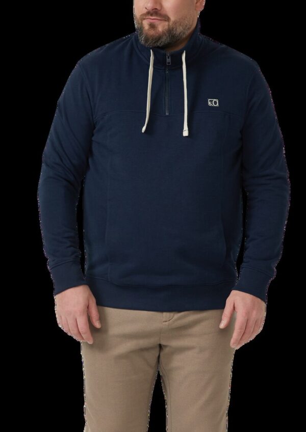 Sweatshirt mit Eingrifftaschen und Label-Patch