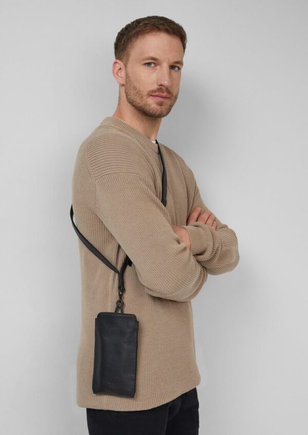 Edle Handy-Tasche aus Leder mit abnehmbarem Tragegurt