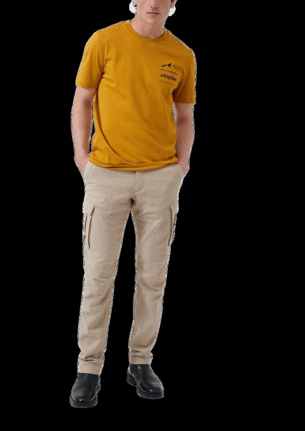 Phoenix: Regular-Fit-Cargo-Hose aus Baumwollflanell