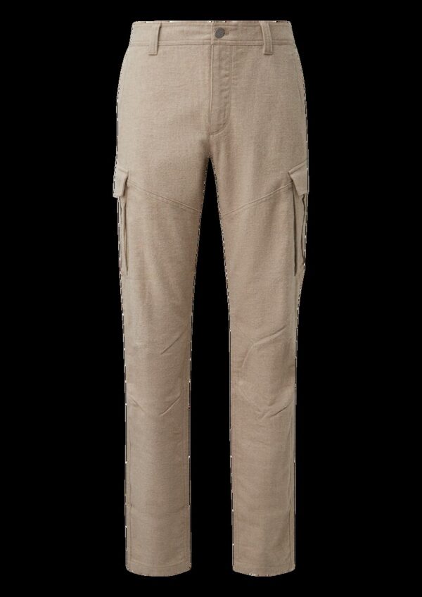 Phoenix: Regular-Fit-Cargo-Hose aus Baumwollflanell