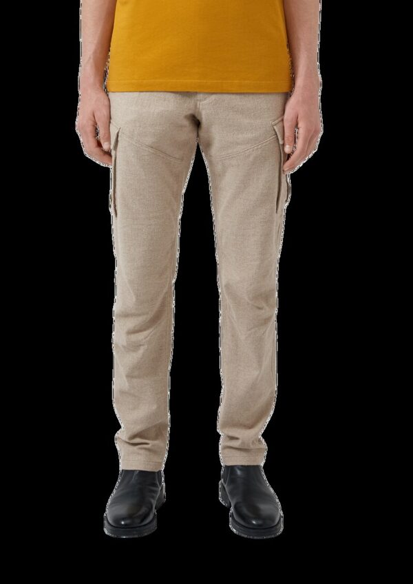 Phoenix: Regular-Fit-Cargo-Hose aus Baumwollflanell