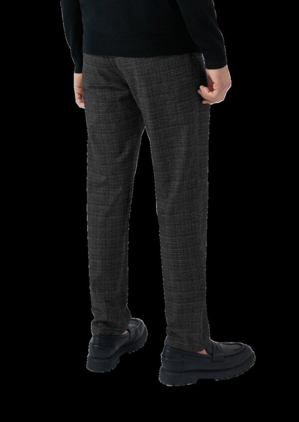 Detroit: Weiche Chinohose aus Baumwollstretch mit Bundfalten