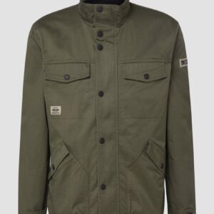 Baumwolljacke mit Twill-Struktur und aufgesetzten Taschen