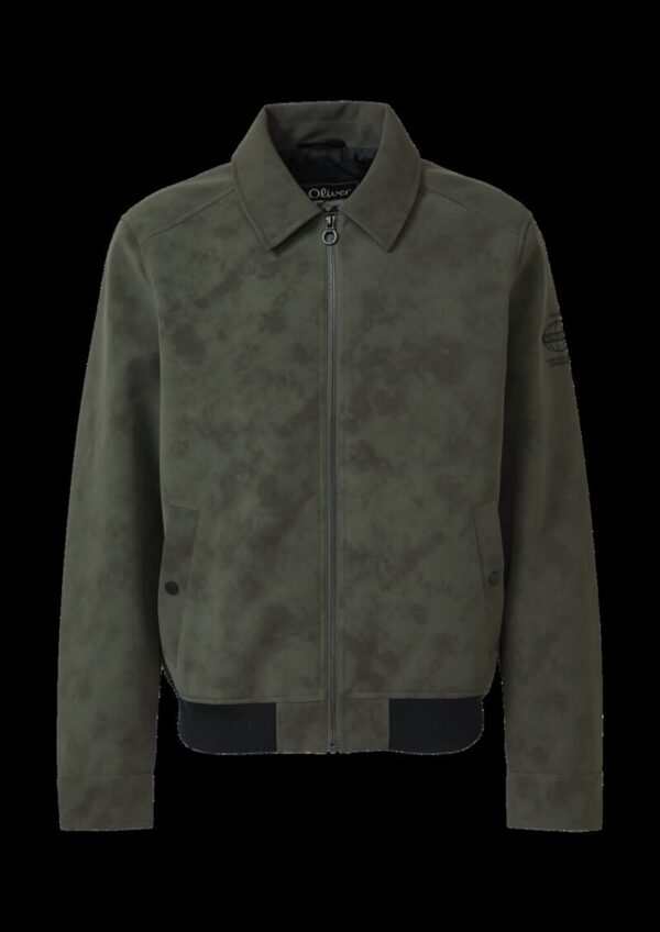 Outdoor-Jacke mit Coating und Metallreißverschluss