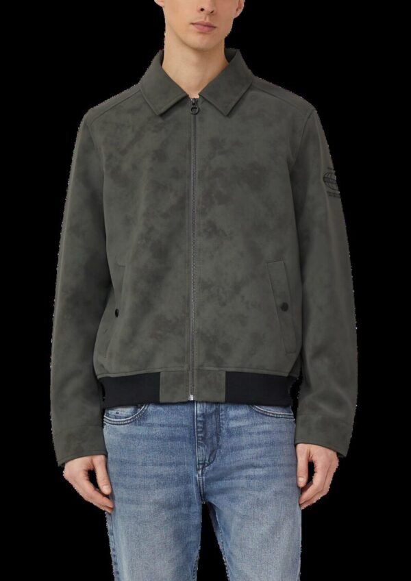 Outdoor-Jacke mit Coating und Metallreißverschluss