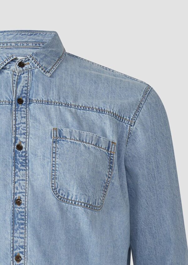 Regular Fit: Lässiges Jeanshemd aus Baumwolle