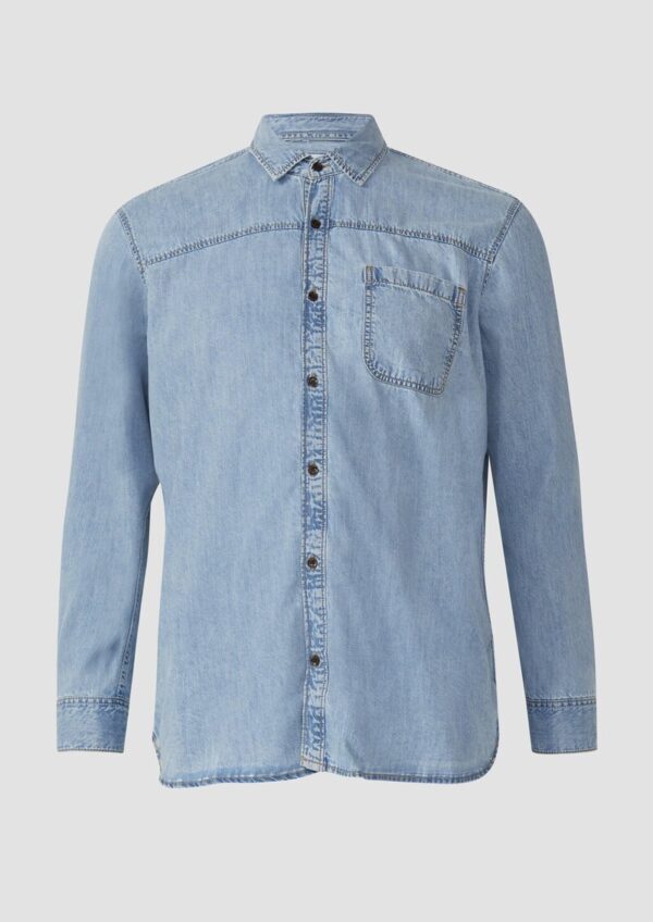 Regular Fit: Lässiges Jeanshemd aus Baumwolle