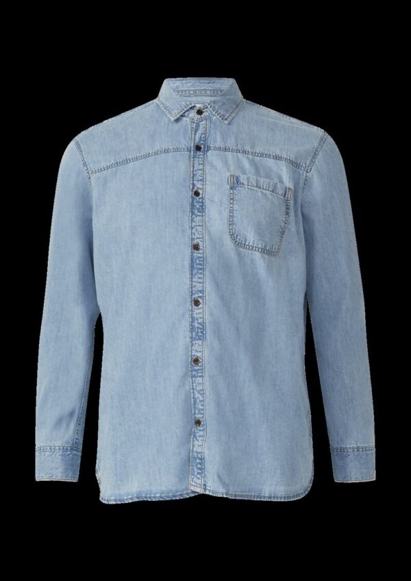 Regular Fit: Lässiges Jeanshemd aus Baumwolle