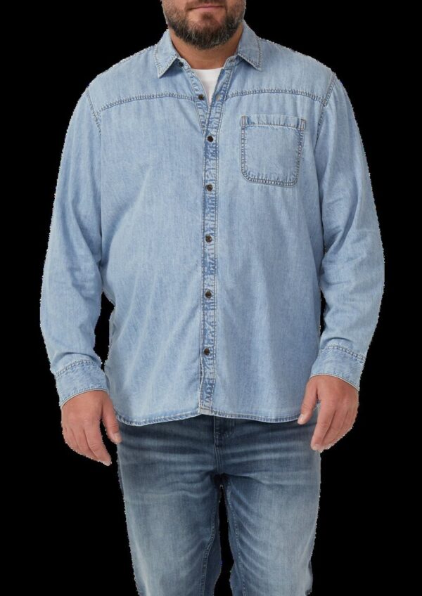 Regular Fit: Lässiges Jeanshemd aus Baumwolle