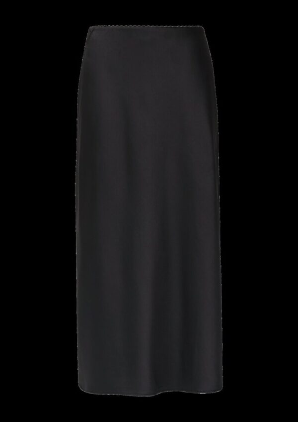 Satin-Rock in Midi-Länge