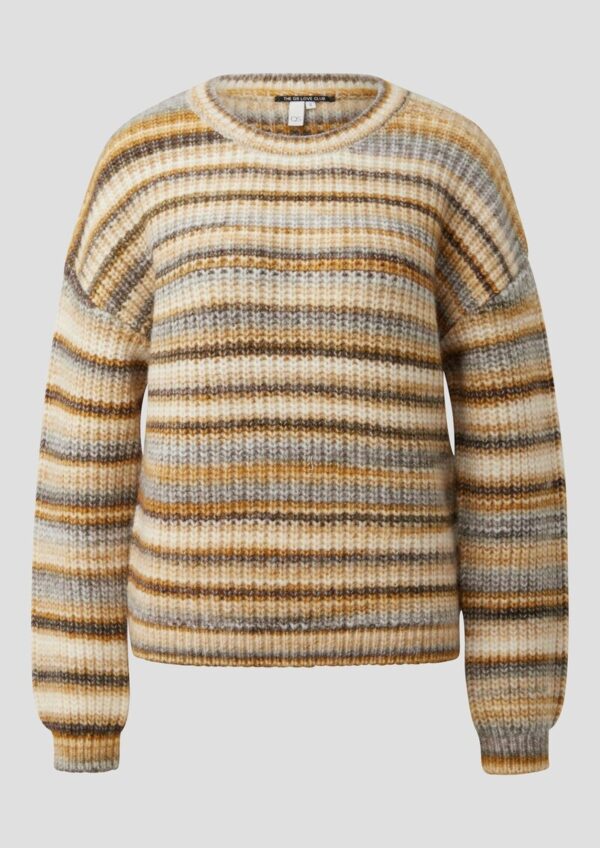 Weicher Pullover in bunter Multimelange Optik