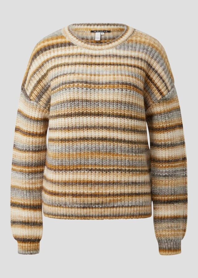 Weicher Pullover in bunter Multimelange Optik