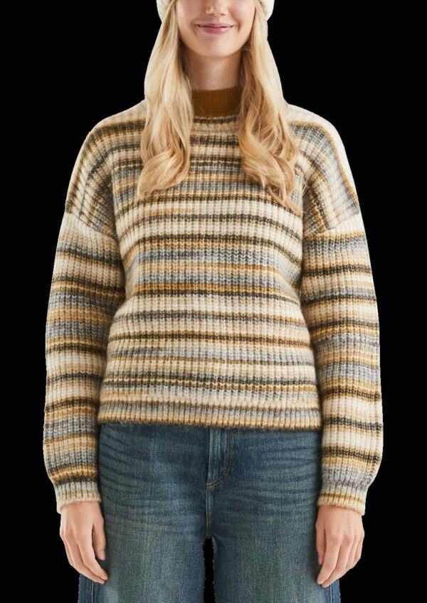 Weicher Pullover in bunter Multimelange Optik