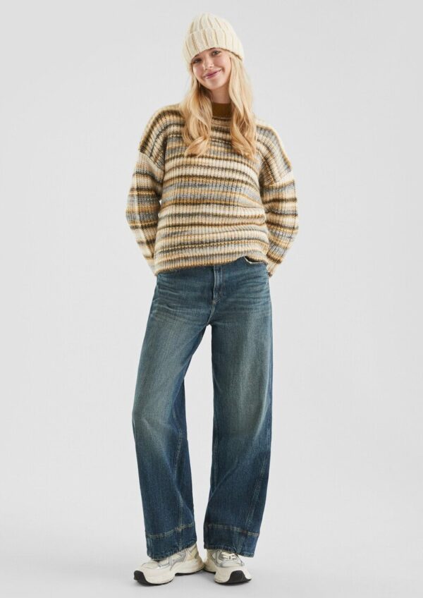 Weicher Pullover in bunter Multimelange Optik