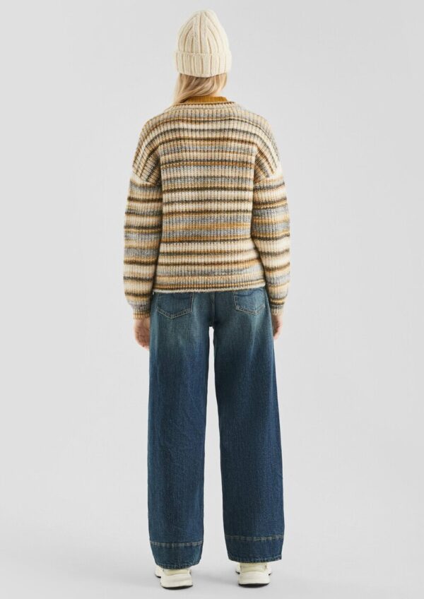 Weicher Pullover in bunter Multimelange Optik