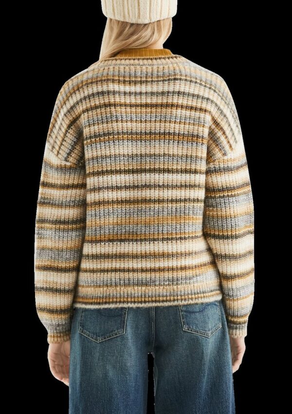 Weicher Pullover in bunter Multimelange Optik