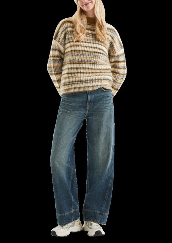 Weicher Pullover in bunter Multimelange Optik