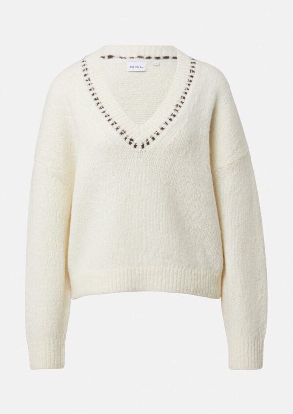 Lässiger Strickpullover aus Alpaka-Wollmix