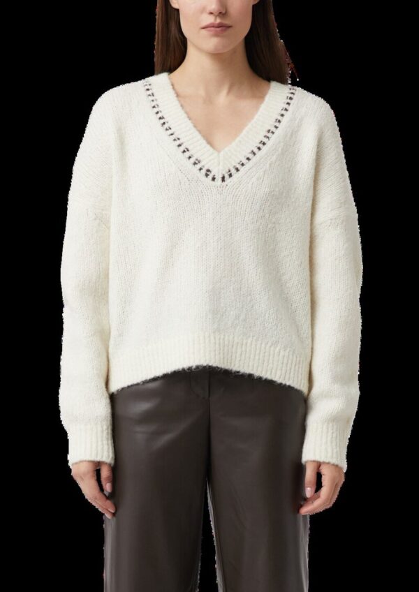 Lässiger Strickpullover aus Alpaka-Wollmix