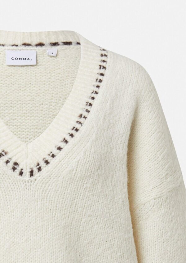 Lässiger Strickpullover aus Alpaka-Wollmix