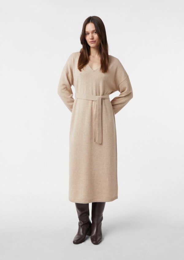 Midi-Kleid aus Wollmix im Relaxed Fit