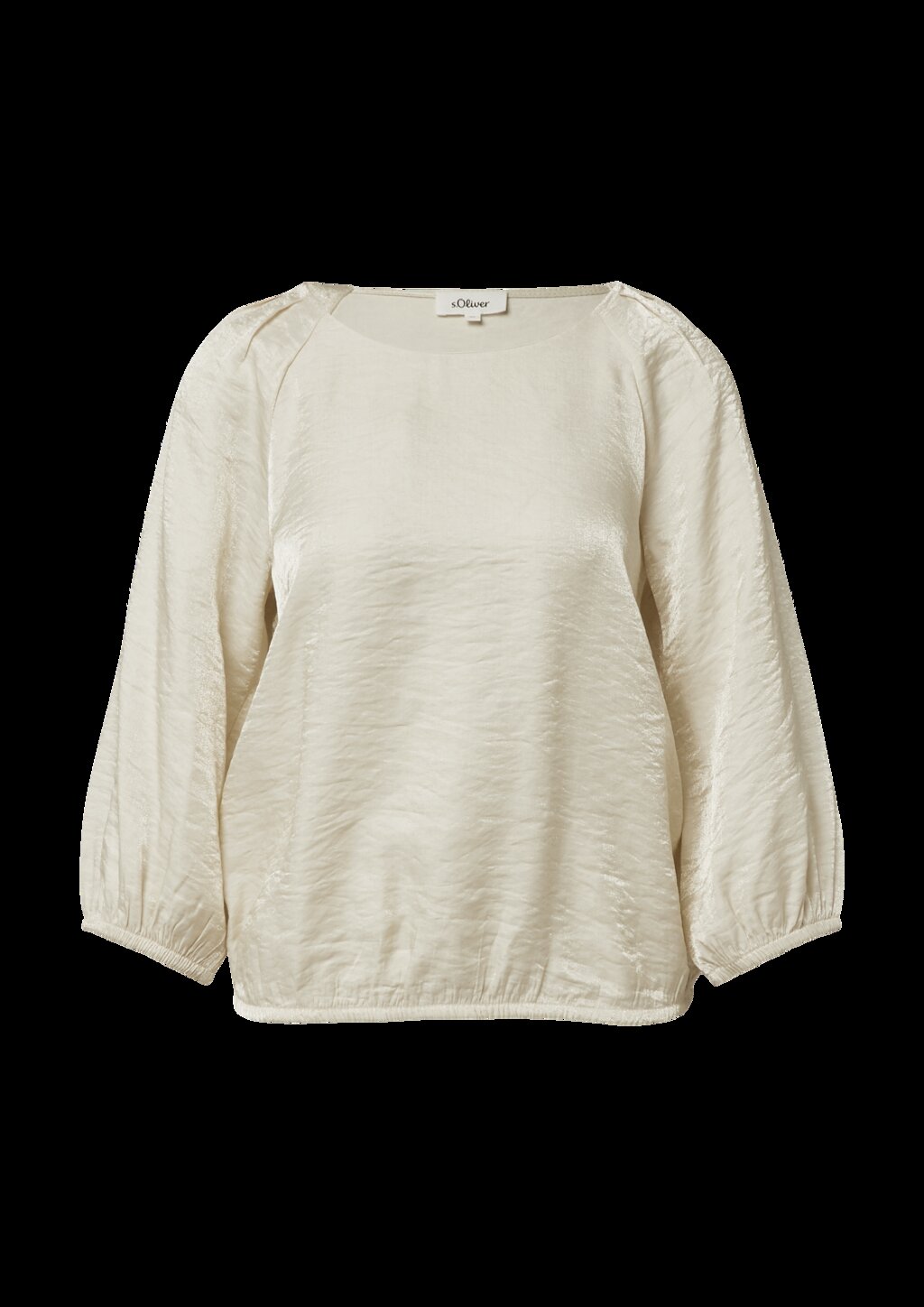 Glänzende Bluse im O-Shape