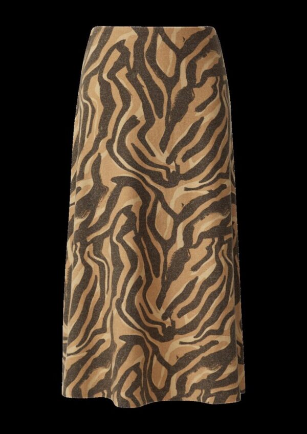 Weicher Jersey-Rock mit Animal-Print