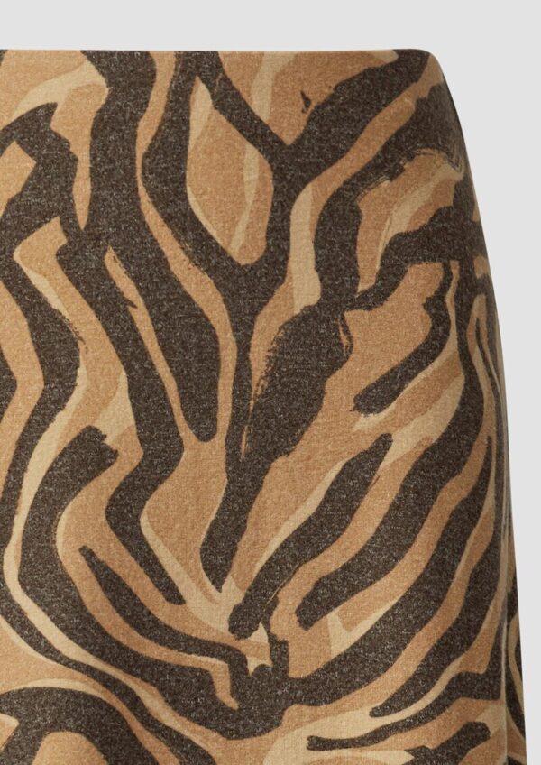 Weicher Jersey-Rock mit Animal-Print