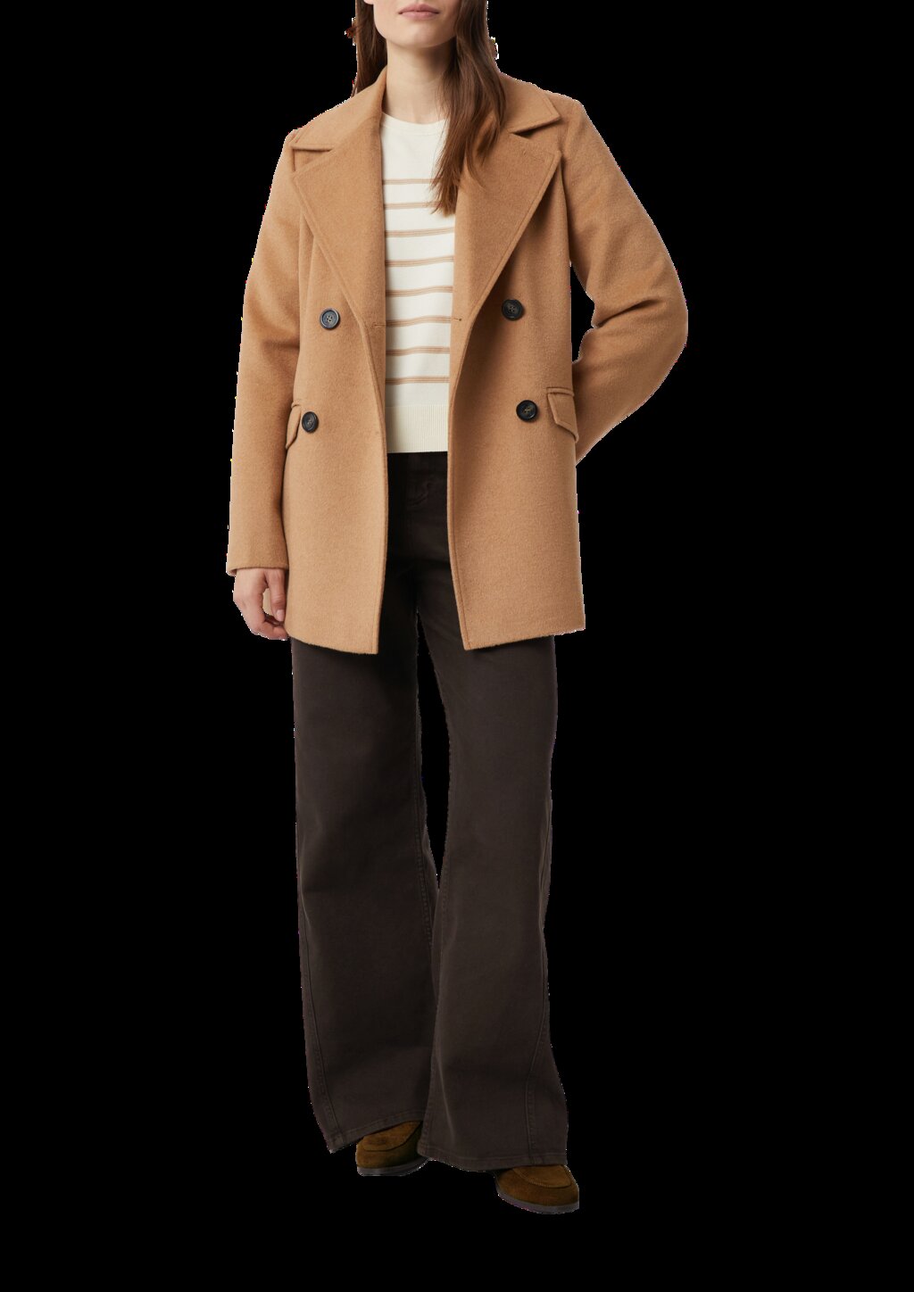 Feinstrickpullover aus Viskosemix mit Strukturstreifen