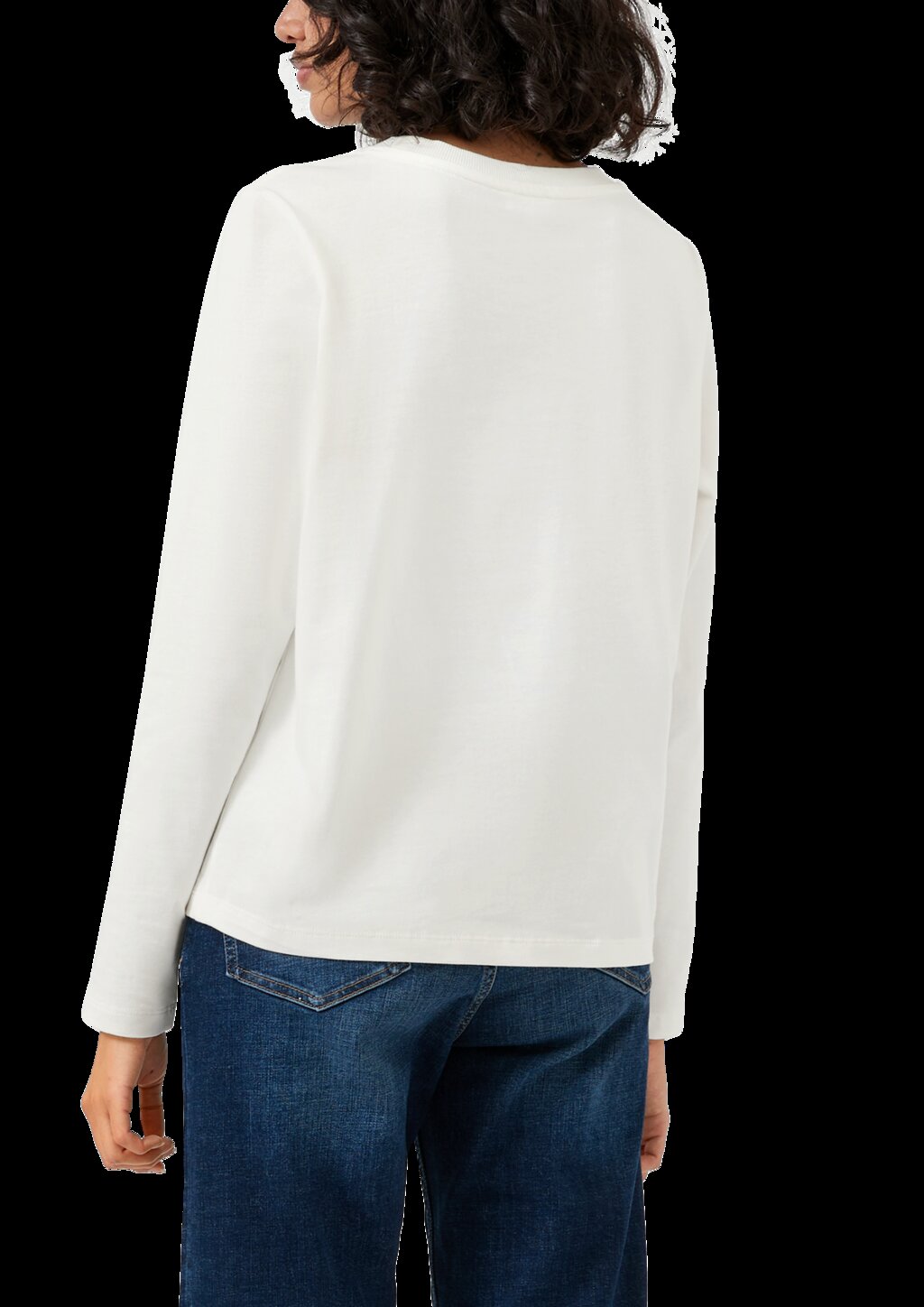 Longsleeve mit Perlenschriftzug