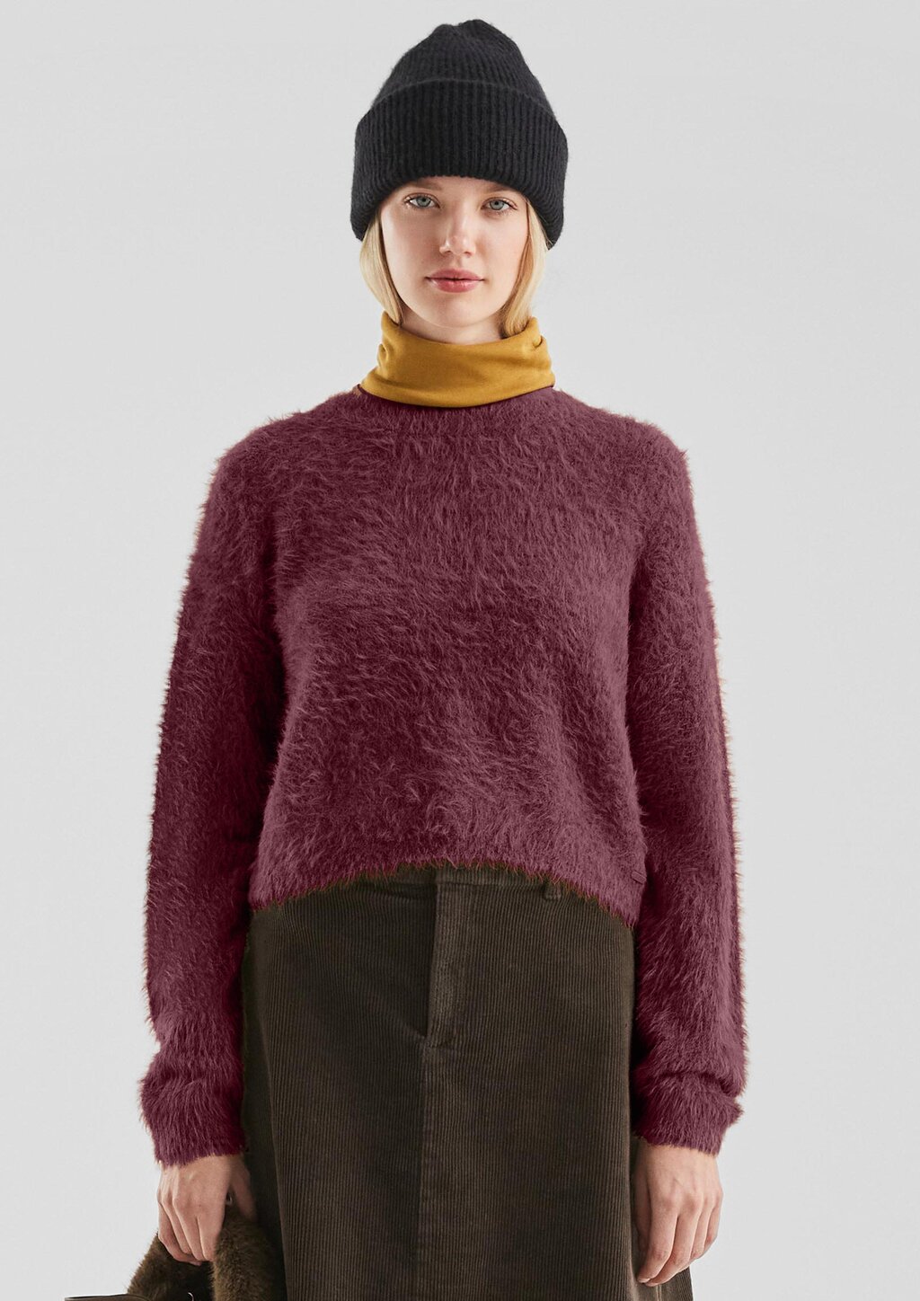 Flauschiger Strickpulli