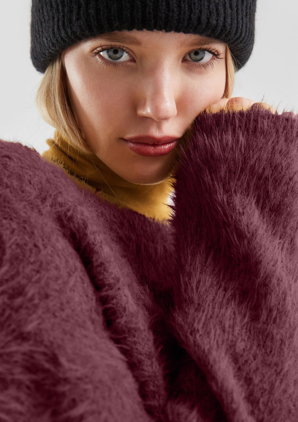 Flauschiger Strickpulli