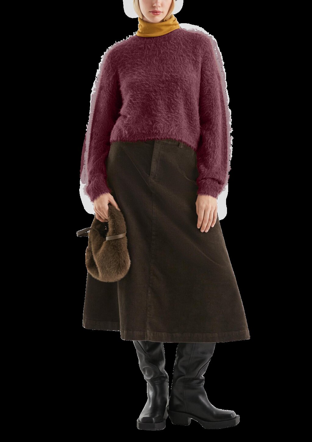 Flauschiger Strickpulli