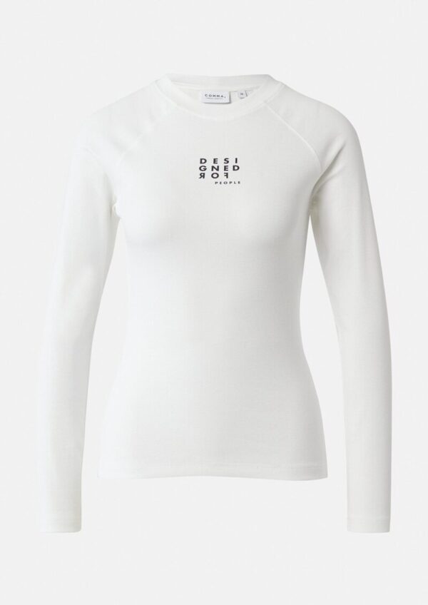 Schmales Longsleeve mit Raglanärmeln