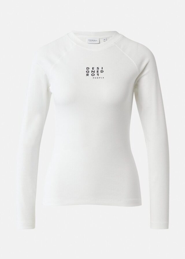 Schmales Longsleeve mit Raglanärmeln