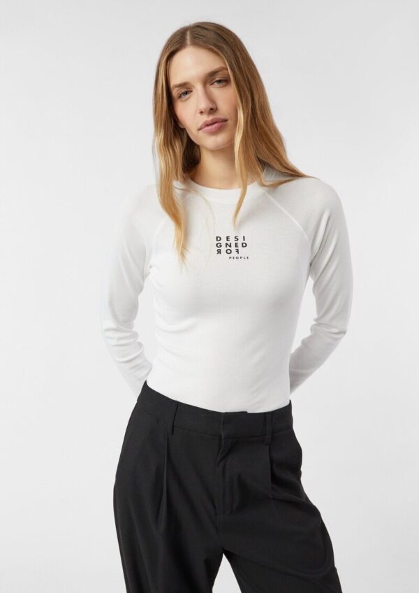Schmales Longsleeve mit Raglanärmeln
