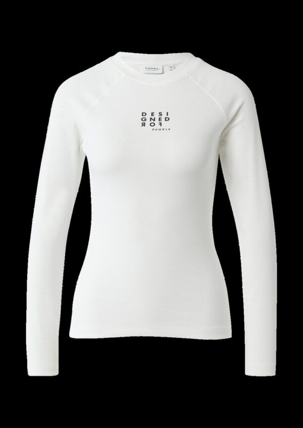 Schmales Longsleeve mit Raglanärmeln
