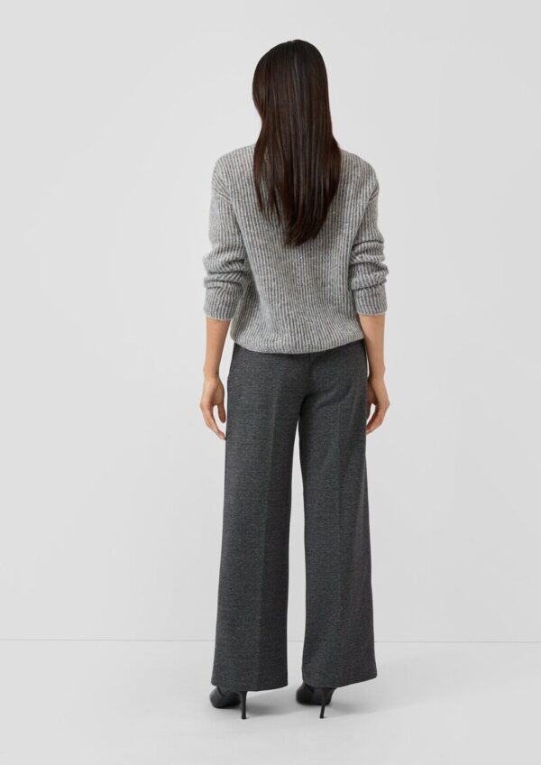 Viskosemix-Hose mit Extra Wide Leg und Reißverschluss